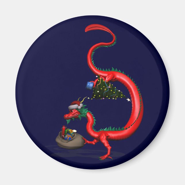 Imã Dragão Vermelho Oriental (Frente)