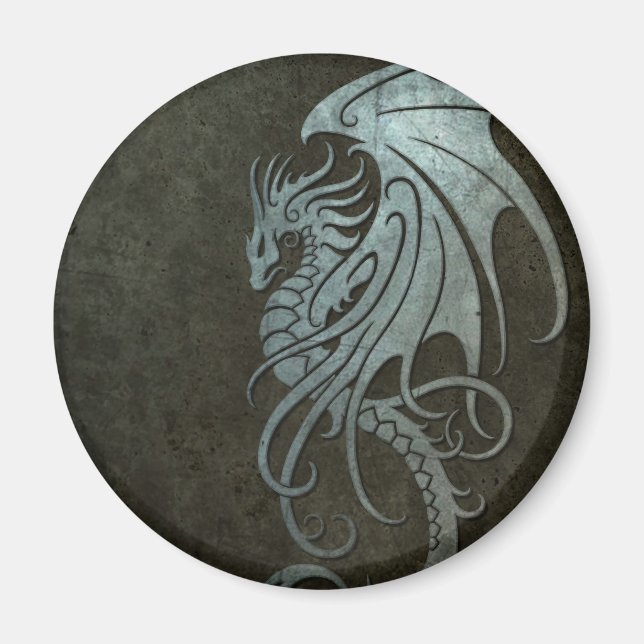 Imã Dragão-voador de aço industrial - lado direito (Frente)