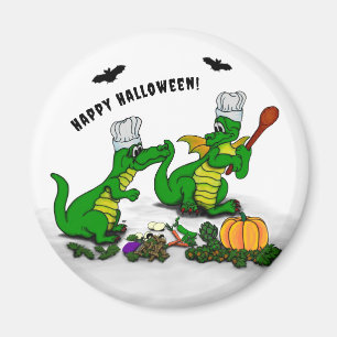 Imã Dragões - Feliz Halloween! Hoje eu cozinho