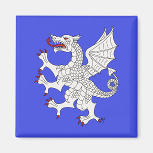 Imã Dragon Rampant Argent
