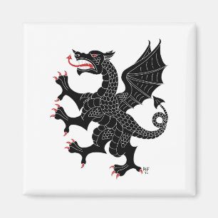 Imã Dragon Rampant Sable