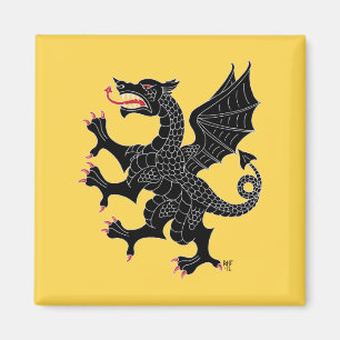 Imã Dragon Rampant Sable