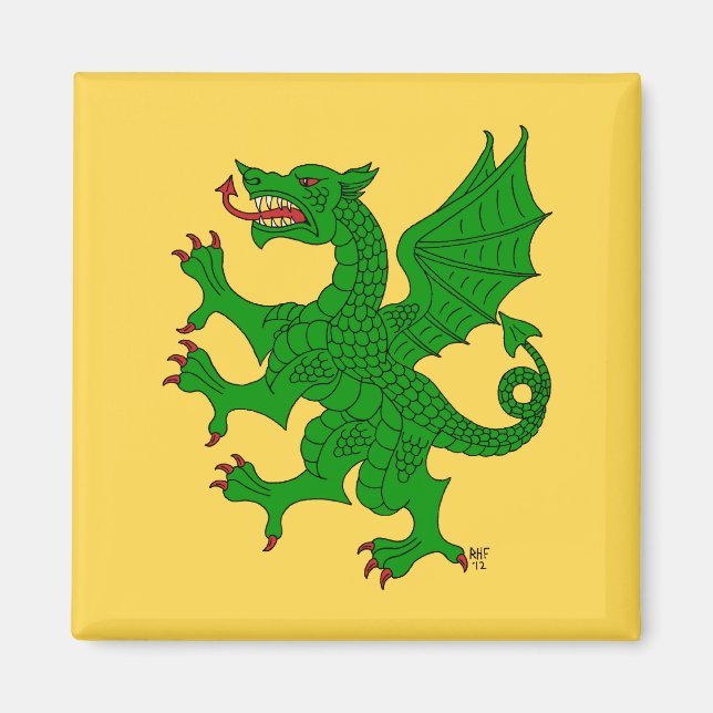 Imã Dragon Rampant Vert (Frente)