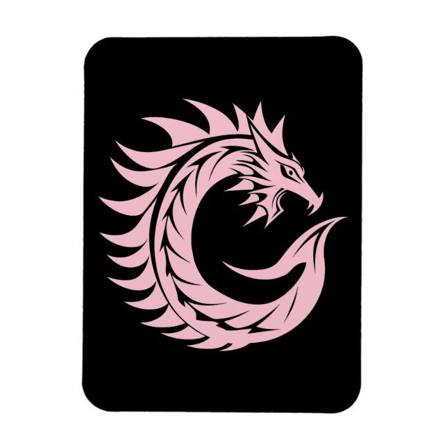 Ímã Dragon Styled Letter C, Dragon Alphabet, Monogram (Vertical)