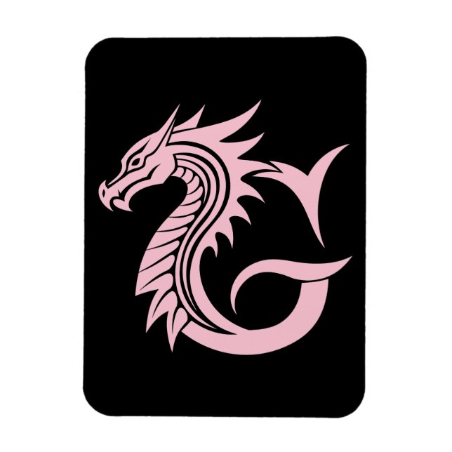 Ímã Dragon Styled Letter G, Dragon Alphabet, Monogram (Vertical)