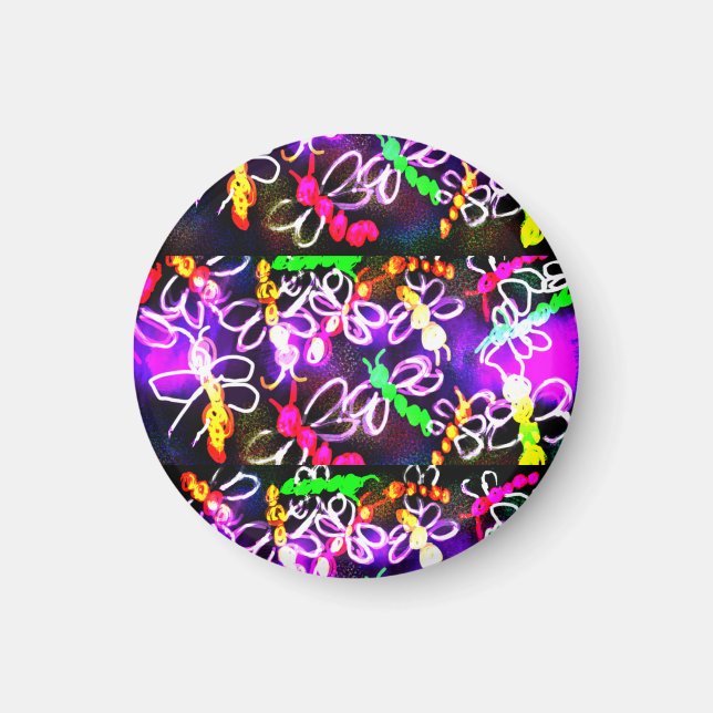 Imã Dragonflies Glow Golf Hat Clip USB Carregando Stat (Frente)