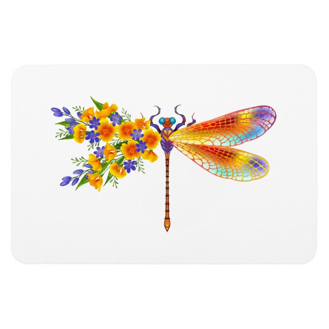 Ímã Dragonfly Amarelo (Horizontal)