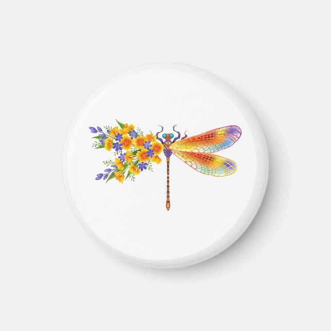 Imã Dragonfly Amarelo (Frente)