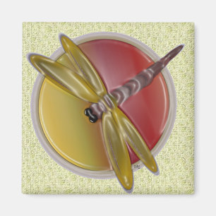 Imã Dragonfly Art Magnet