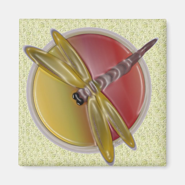 Imã Dragonfly Art Magnet (Frente)