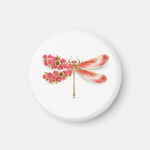 Imã Dragonfly com joalheria sakura