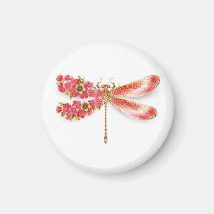 Imã Dragonfly com joalheria sakura
