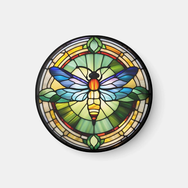 Imã Dragonfly De Vidro (Frente)