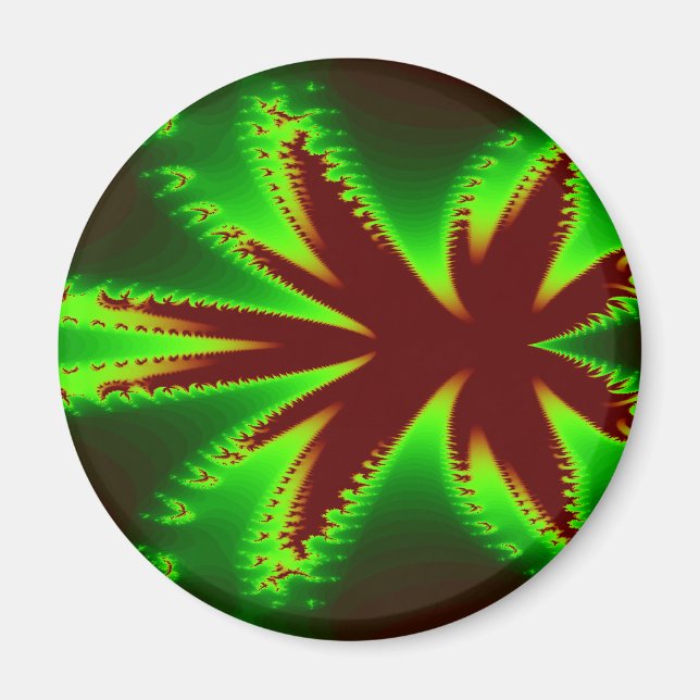 Imã Dragonfly em chamas Magnet (Frente)