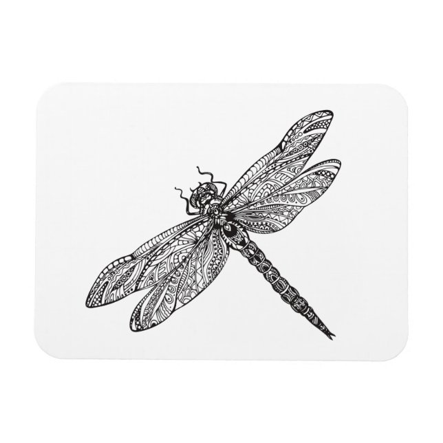 Ímã Dragonfly Em Estilo (Horizontal)