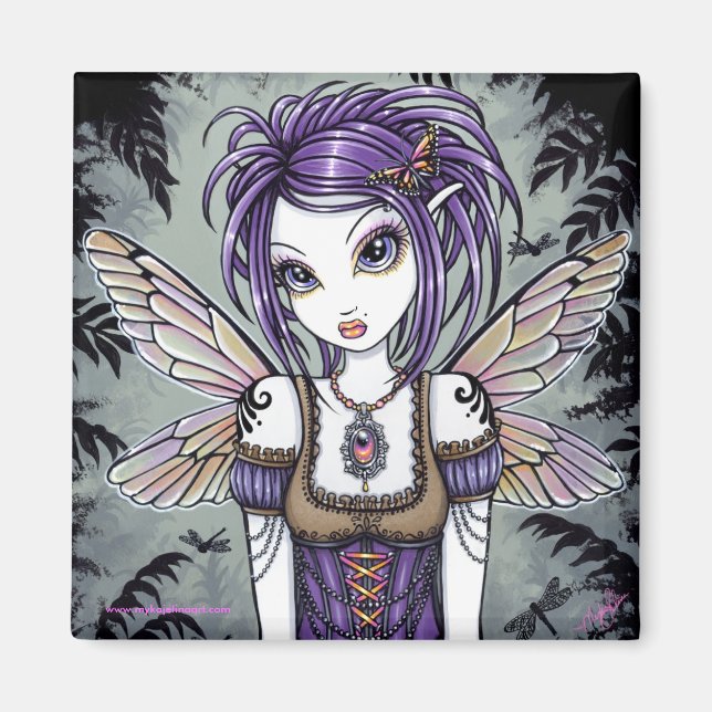 Imã Dragonfly Fairy Art Magnet (Frente)