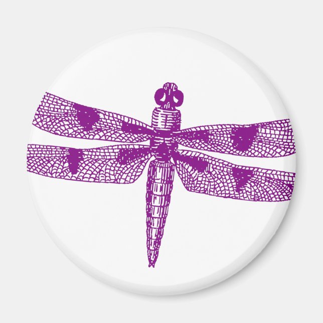 Imã Dragonfly Graphic Round (Frente)