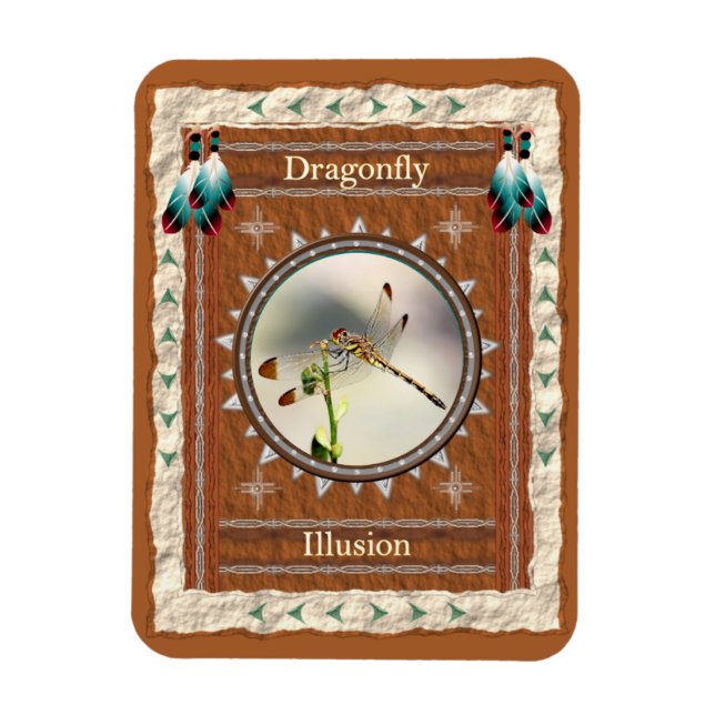 Ímã Dragonfly-Illusion-Vinyl Flexi Magnet (Vertical)