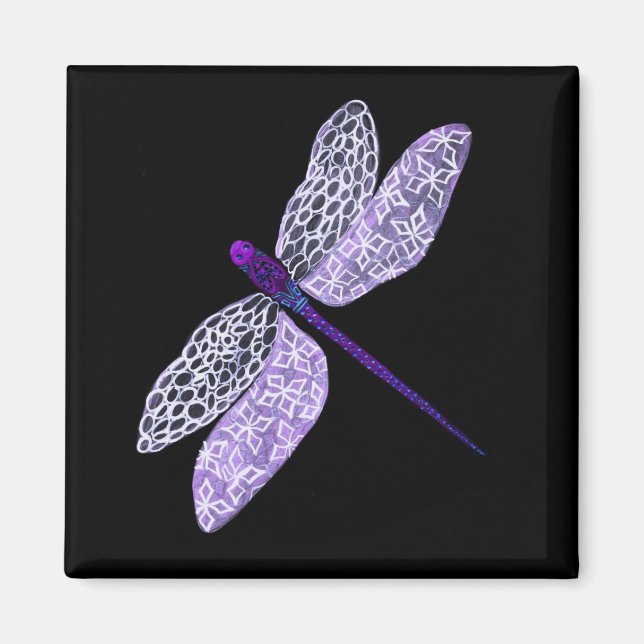 Imã Dragonfly Roxo (Frente)