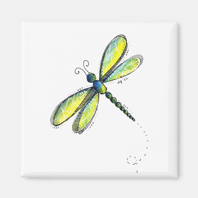 Imã Dragonfly Whimsical (Frente)