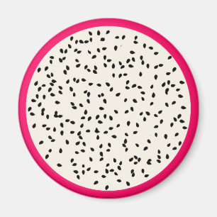 Imã Dragonfruit/fatia estilizado da fruta fruta do