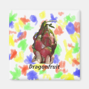 Imã Dragonfruit realizou nos dedos com foto Pitaya do