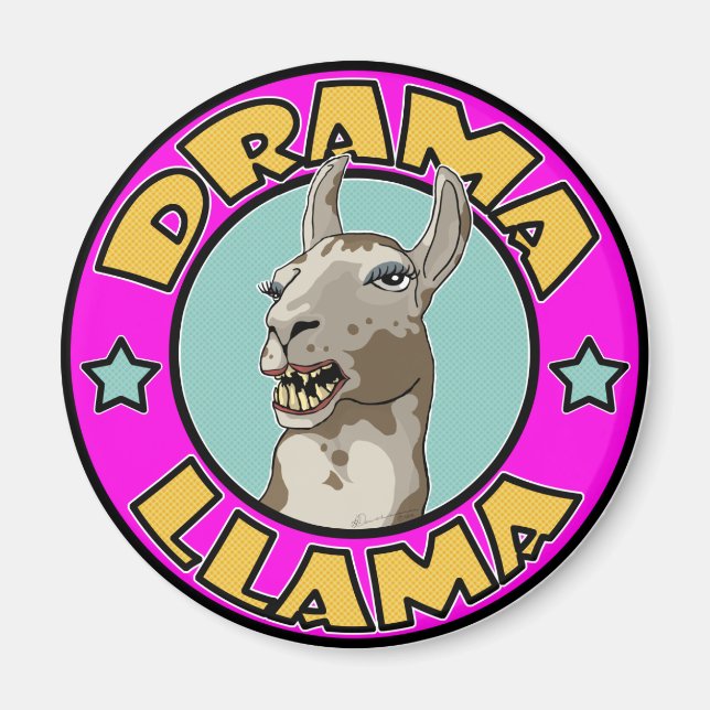 Imã Drama Llama, (Frente)
