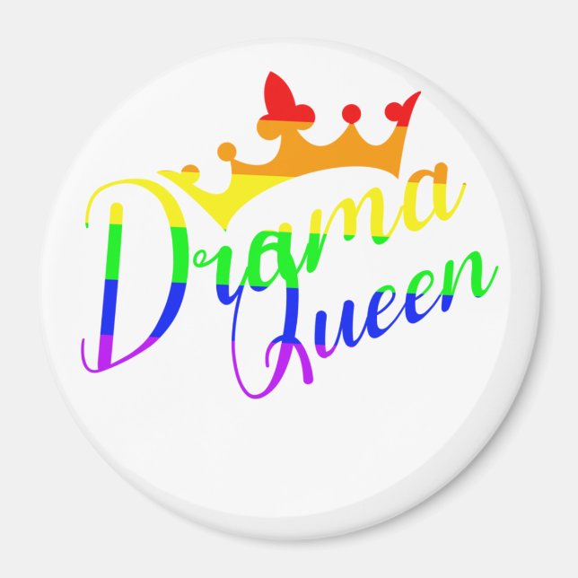 Imã Drama Queen | Orgulho LGBTQ+ (Frente)