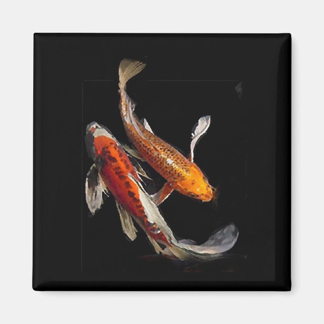 Imã Dramatic Koi Pair (Frente)