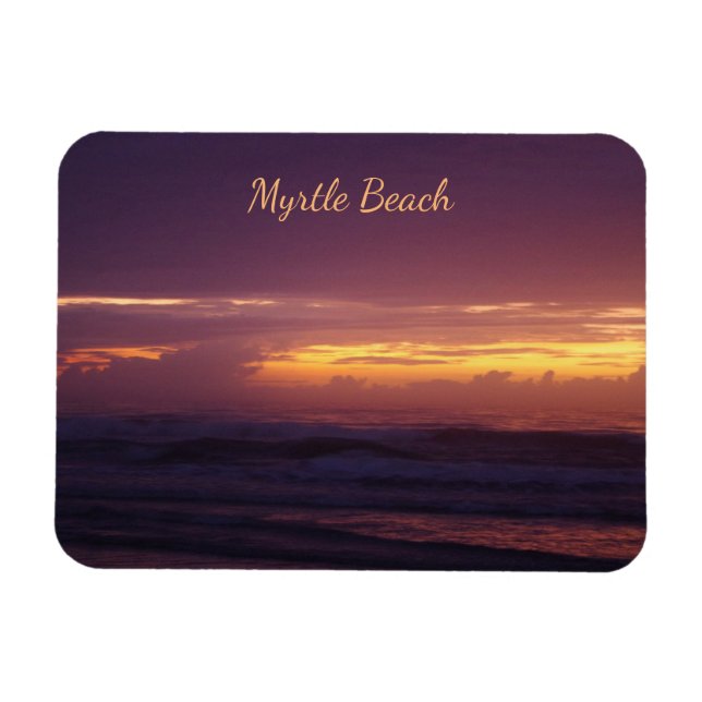 Ímã Dramatic Sunrise em Myrtle Beach (Horizontal)