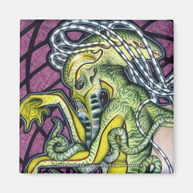 Imã Dread Cthulhu - Magnet Quadrado (Frente)