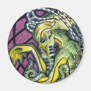 Imã Dread Cthulhu Round Magnet