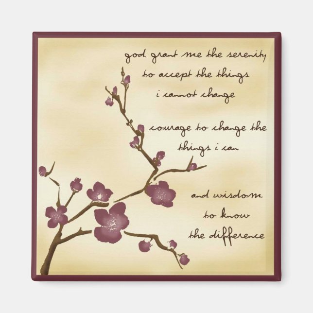 Imã Dream Garden Serenity Prayer Magnet (Frente)