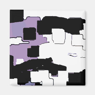 Imã "Dreaming in Purple" Arte Geométrica