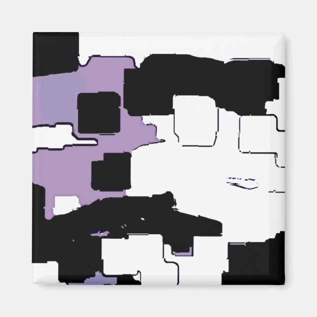 Imã "Dreaming in Purple" Arte Geométrica (Frente)