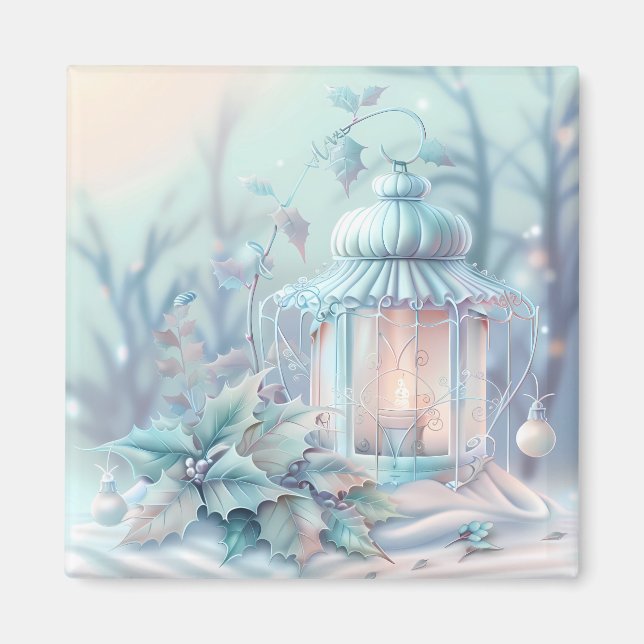 Imã Dreamy Christmas Lantern Magnet (Frente)