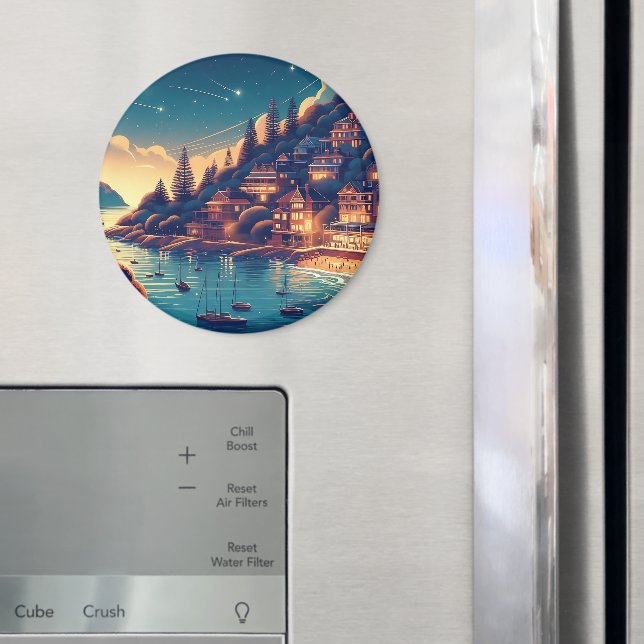 Imã Dreamy Coastal Night (In Situ (Fridge))