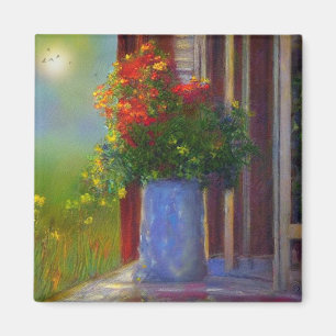 Imã Dreamy Vase Of Flowers