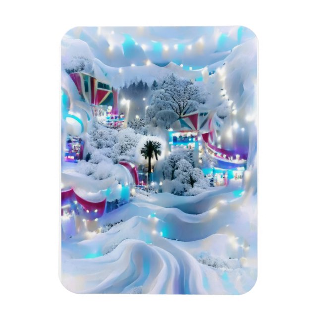 Ímã Dreamy Winter Wonderland Lights (Vertical)