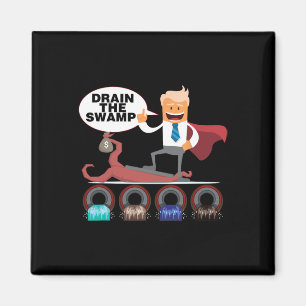 Imã Drenar o Pântano Frase Política Divertida Trump