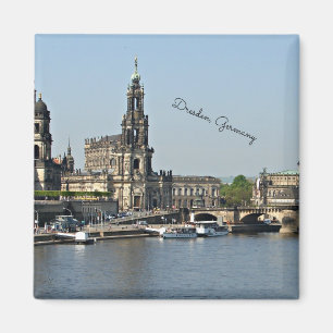 Imã Dresden, Alemanha, paisagem urbana