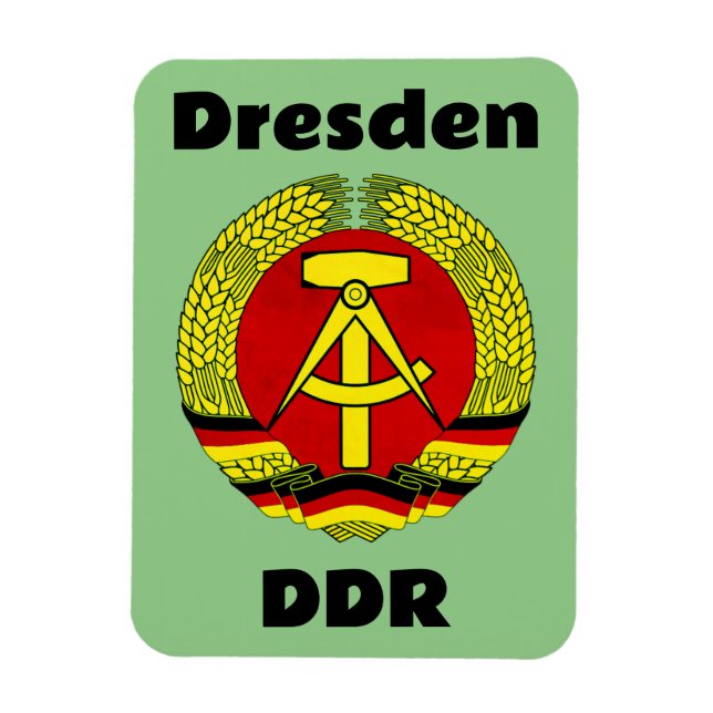 Ímã Dresden, DDR, Dresden, Alemanha - Ossi da Alemanha (Vertical)