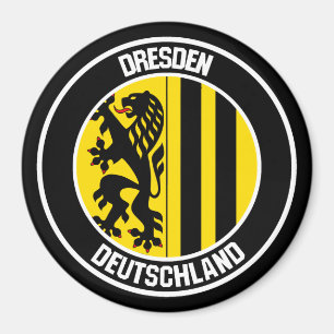 Imã Dresden Round Emblem