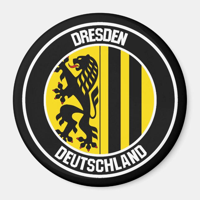 Imã Dresden Round Emblem (Frente)