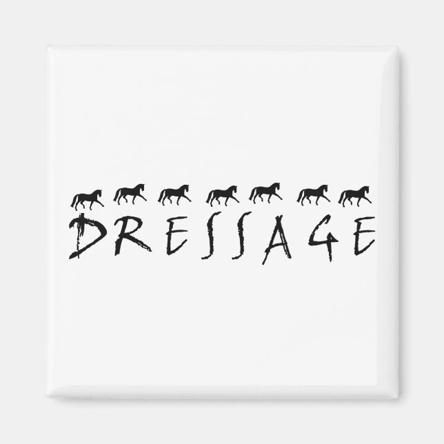 Imã Dressage (texto e cavalos) (Frente)