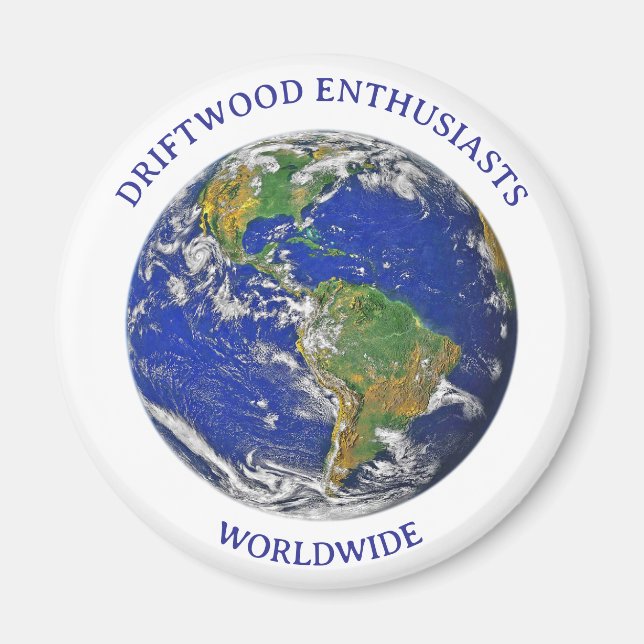 IMÃ DRIFTWOOD ENTHUSIASTS WORLDWIDE MAGNET (Frente)