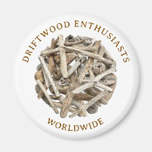 DRIFTWOOD THEMED MAGNET. FRIDGE MAGNET