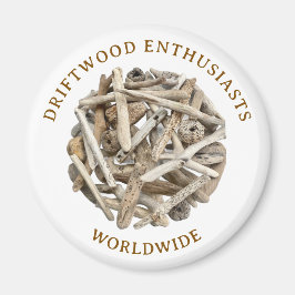 IMÃ DRIFTWOOD THEMED MAGNET. FRIDGE MAGNET