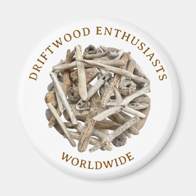 IMÃ DRIFTWOOD THEMED MAGNET. FRIDGE MAGNET (Frente)