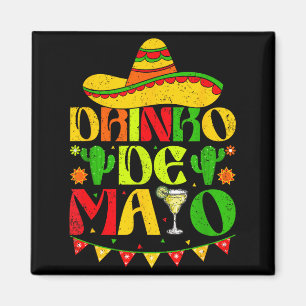 Imã Drinko de maio chapéu margarita cacto diversão Beb